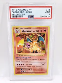 2016 Pokemon Xy Evolutions Charizard Holo NM PSA 9 - Image 1