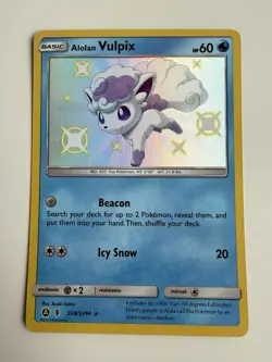 Alolan Vulpix SV8/SV94 - Hidden Fates - Shiny Vault - Pokemon - NM - Image 1