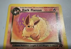 Dark Flareon 35 Team Rocket Pokemon PTCG - Image 3