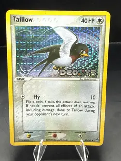 Pokemon Taillow 80/107 EX Deoxys Stamped Reverse Holo - Image 1