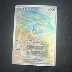 Pokemon Squirtle Illustration Rare Holo 170/165 Scarlet & Violet 151 - Image 1