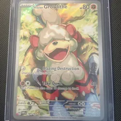 Pokemon Hisuian Growlithe 181/167 SV06: Twilight Masquerade Illustration Rare - Image 1