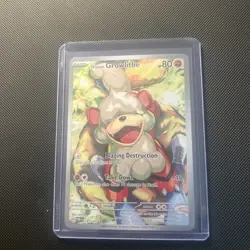 Pokemon Hisuian Growlithe 181/167 SV06: Twilight Masquerade Illustration Rare - Image 3