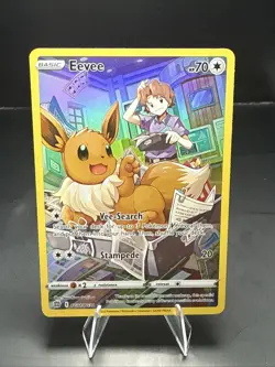 Pokemon Eevee Ultra Rare SWSH09: Brilliant Stars Trainer Gallery TG11/TG30 - Image 1