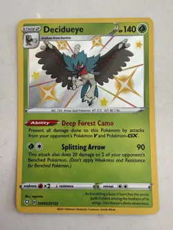 Pokemon TCG Decidueye SV003/SV122 Shining Fates: Shiny Vault Holo Rare - Image 1