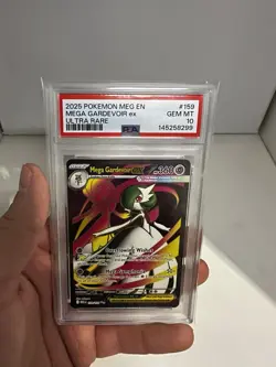 2025 Pokemon Mega Gardevoir EX Me01 Ultra Rare Holo 159/132 PSA 10 - Image 1