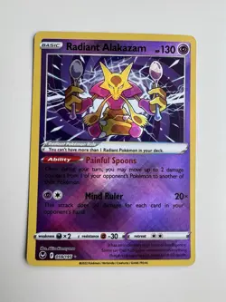 Pokemon TCG - Radiant Alakazam 059/195 - Silver Tempest - Image 1