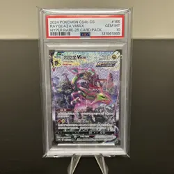 Pokemon TCG: Rayquaza VMAX Alt Art Chinese Evolving Skies #165 PSA 10 CS4b - Image 1