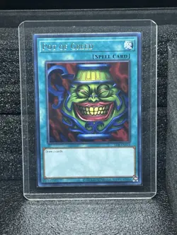 Konami Yu-Gi-Oh! Pot of Greed Legend of Blue Eyes LOB-EN119 Rare Unlimited - Image 1