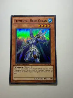 Yugioh - Elemental Hero Ocean - Super - Limited - CT07-EN018 - LP - Image 1