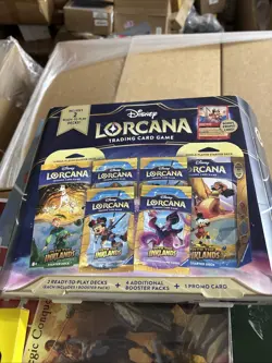 Disney Lorcana Costco Inklands Bundle Box Pirate Mickey Foil Promo *Damaged Box - Image 1