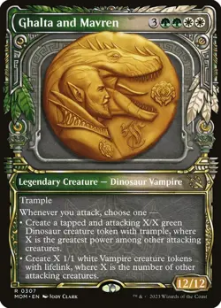 MTG - Ghalta and Mavren (Showcase) - March of the Machine - X1 - (NM) - - Image 1