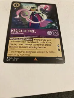 Disney Lorcana Whispers in the Well Magica De Spell Spiteful Sorceress 52/204 NM - Image 2