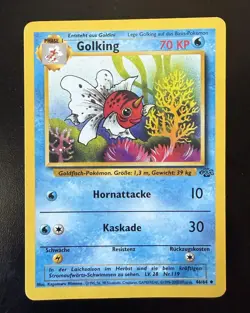 Golking (Seaking) 44/64 Jungle Set Uncommon Unlimited German Pokemon Card - Image 1