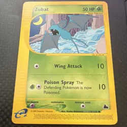 Pokemon Zubat Skyridge Common Regular 118/144 Basic 50 HP 2003 Card - Image 1