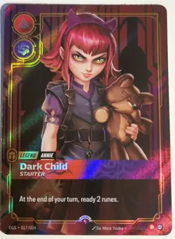 Annie Dark Child 017/024 Promo Foil: Riftbound Card NM - Image 1