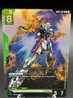 Gundam Card Game - Wing Gundam Zero (GD01-024) - Newtype Rising GD01 - Image 3