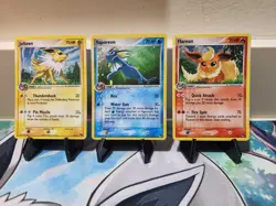 Jolteon, Flareon, Vaporeon Holo 3 Card Lot Pokemon Pop Series 3 (MP) - Image 1