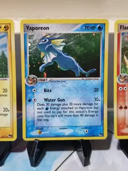 Jolteon, Flareon, Vaporeon Holo 3 Card Lot Pokemon Pop Series 3 (MP) - Image 3