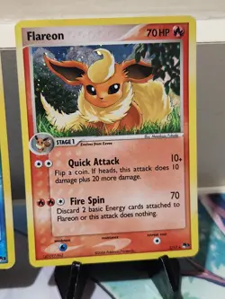 Jolteon, Flareon, Vaporeon Holo 3 Card Lot Pokemon Pop Series 3 (MP) - Image 4