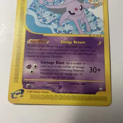 Pokemon Espeon Aquapolis Card 11/147 Regular Rare - Image 5