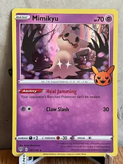 Pokemon TCG Mimikyu Holo Rare Card #81/189 Halloween Trick or Trade - Image 1