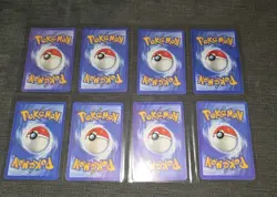 8x HOLO Prism Vintage Pokemon Jungle Vending Golden STICKER Card 90's Retro HOLO - Image 2