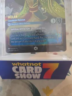 Mulan Considerate Diplomat Enchanted Holo Card 235/204 - Image 3