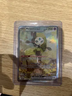 Pokemon TCG Meloetta EX Full Art Black Bolt Card 167/086 Sir NM Condition - Image 1