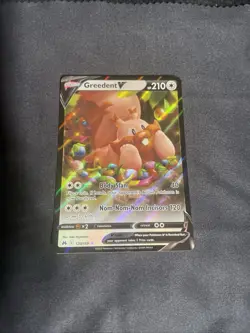 Pokemon Greedent v TCG Full Art Holo Ultra Rare Card 120/159 Crown Zenith - Image 1