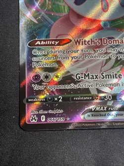 Hatterene VMAX 066/159 Full Art NM Crown Zenith Pokemon Card - Image 5