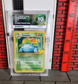 Pokemon Card Graded - 2021 Celebrations Classic Collection Venusaur Holo #15 10 - Image 1