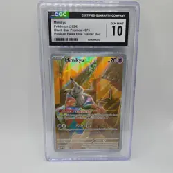 Pokemon Mimikyu 075 Scarlet & Violet Promo Holo 2024 CGC 10 Graded Card - Image 1