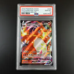 PSA 10 Charizard Vmax 020/189 Darkness Ablaze Holo Graded Pokemon Card - Image 1