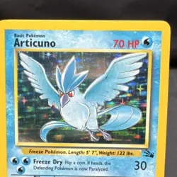 Pokemon TCG Articuno 2/62 Unlimited Fossil Holo Foil Card Near Mint Condition - Image 2