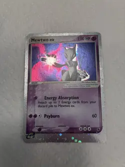 Pokemon Mewtwo EX TCG Holo Ultra Rare Card Ruby and Sapphire 101/109 HP/DMG - Image 1