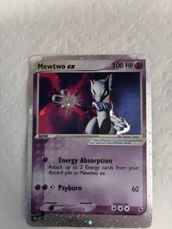 Pokemon Mewtwo EX TCG Holo Ultra Rare Card Ruby and Sapphire 101/109 HP/DMG - Image 2