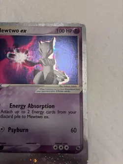 Pokemon Mewtwo EX TCG Holo Ultra Rare Card Ruby and Sapphire 101/109 HP/DMG - Image 3