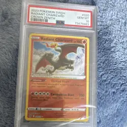 Pokemon 2023 Radiant Charizard 020/159 Crown Zenith Radiant Rare Holo PSA 10 - Image 1