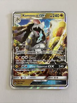 Kommo-o GX 100/145 Pokemon SM - Guardians Rising Ultra Rare DMG - Image 1