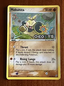 Makuhita 65/107 Reverse Holo EX Deoxys Pokemon TCG - Image 1