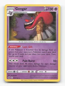 Pokemon TCG - Gengar 057/198 Lightly Played Holo Rare Chilling Reign - Image 1