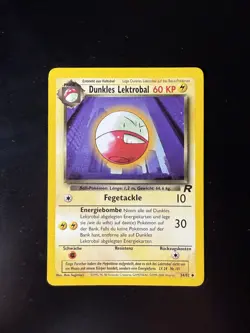 Pokemon TCG Dark Electrode - Dunkles Lektrobal 34/82 German Team Rocket - Image 1