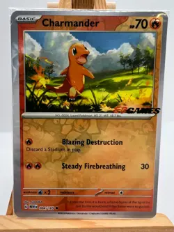 Pokemon TCG - S&V 151 - 004/165 Charmander - EB Games Stamped Promo - SEALED - Image 1