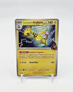 Team Rocket's Ampharos Uncommon Pokemon TCG Destined Rivals 74/182 - Image 1