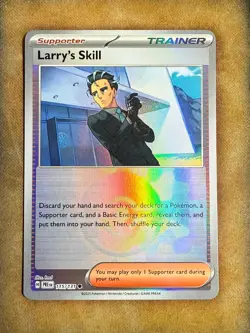 Pokemon Larry's Skill 115/131 Prismatic Evolutions Pokeball Textured Foil NM - Image 1