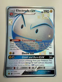 Electrode GX SV57/SV94 Full Art Shiny Holo Rare Hidden Fates 2019 Pokemon TCG - Image 1