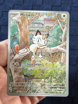 Meowth 106/094 Illustration Rare Holofoil - Pokemon Phantasmal Flames TCG - Image 1