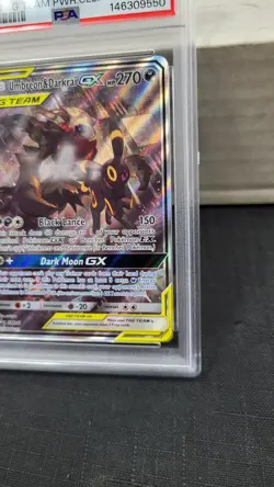 2020 UMBREON DARKRAI GX BLACK PROMO TAG TEAM FULL ART POKEMON PSA 8 NM-MT #SM241 - Image 3