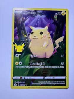 Pikachu 005/025 Pokemon TCG 25th Anniversary Promo Holo NM/M - Image 1